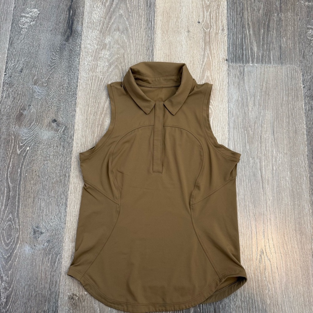 Lululemon Sleeveless Polo Tank Top size 4